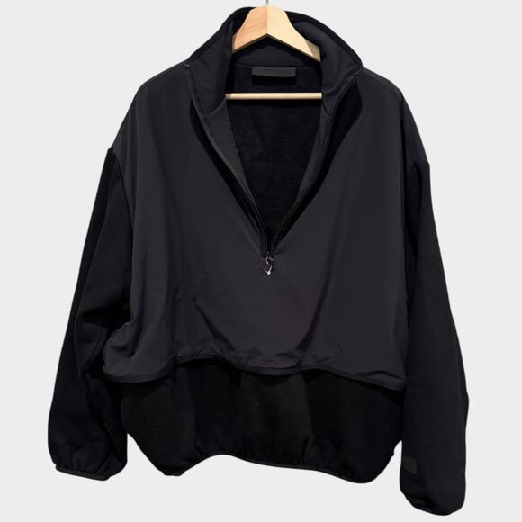 Fear of God Essentials Half Zip Nylon Fleece Pullover Size Small - Picture 6 of 10